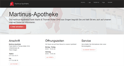 Desktop Screenshot of martinus-apotheke-singen.de