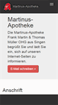 Mobile Screenshot of martinus-apotheke-singen.de