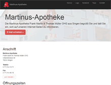 Tablet Screenshot of martinus-apotheke-singen.de